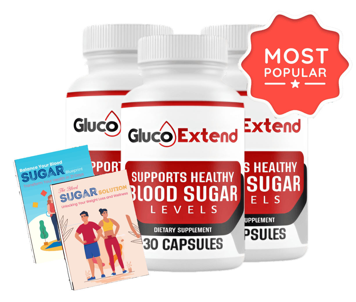 Gluco Extend 90 Day Supply - 3 bottles