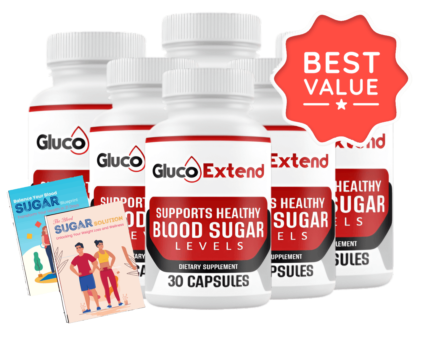 Gluco Extend 180 Day Supply - 6 bottles